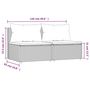 Voir la diapositive 6 : VIDAXL Canapes centraux de jardin coussins 2pcs marron resine tressee