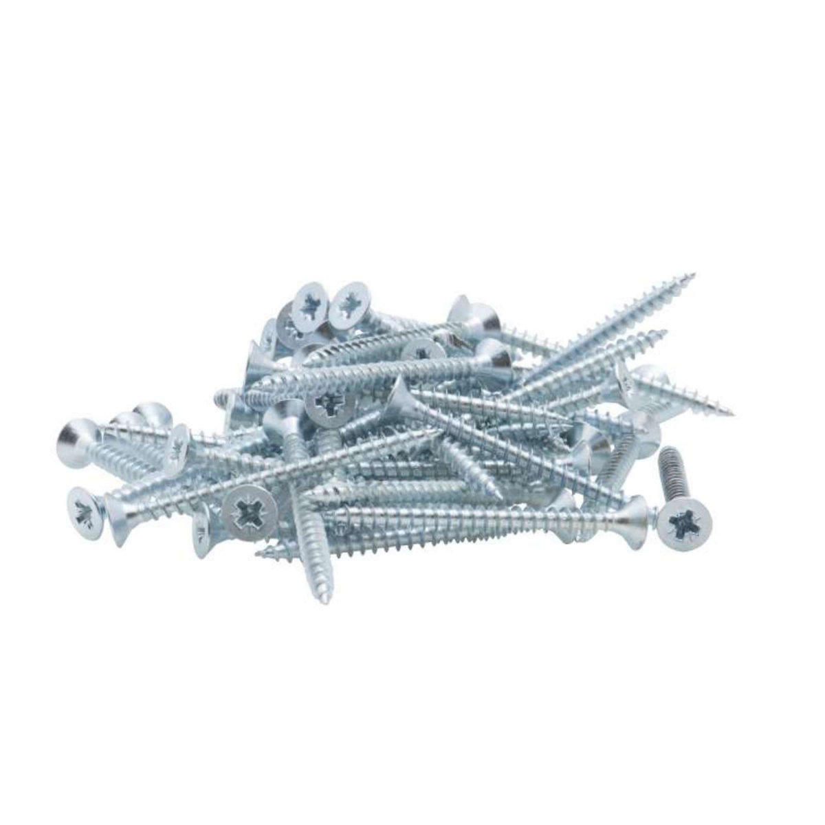  Vis à bois tête fraisée PZ zinguée Vissal filet partiel 5x80 mm  x50 vis
