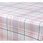 Voir la diapositive 3 : HABITABLE Nappe en toile cirée rectangulaire Carreau - 140 x 200 cm - Rouge