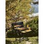 Voir la diapositive 2 : AAAAA Barbecue a charbon MIKE - 2 grilles acier chromé - Surface de cuisson : 71 x 35 cm - Noir