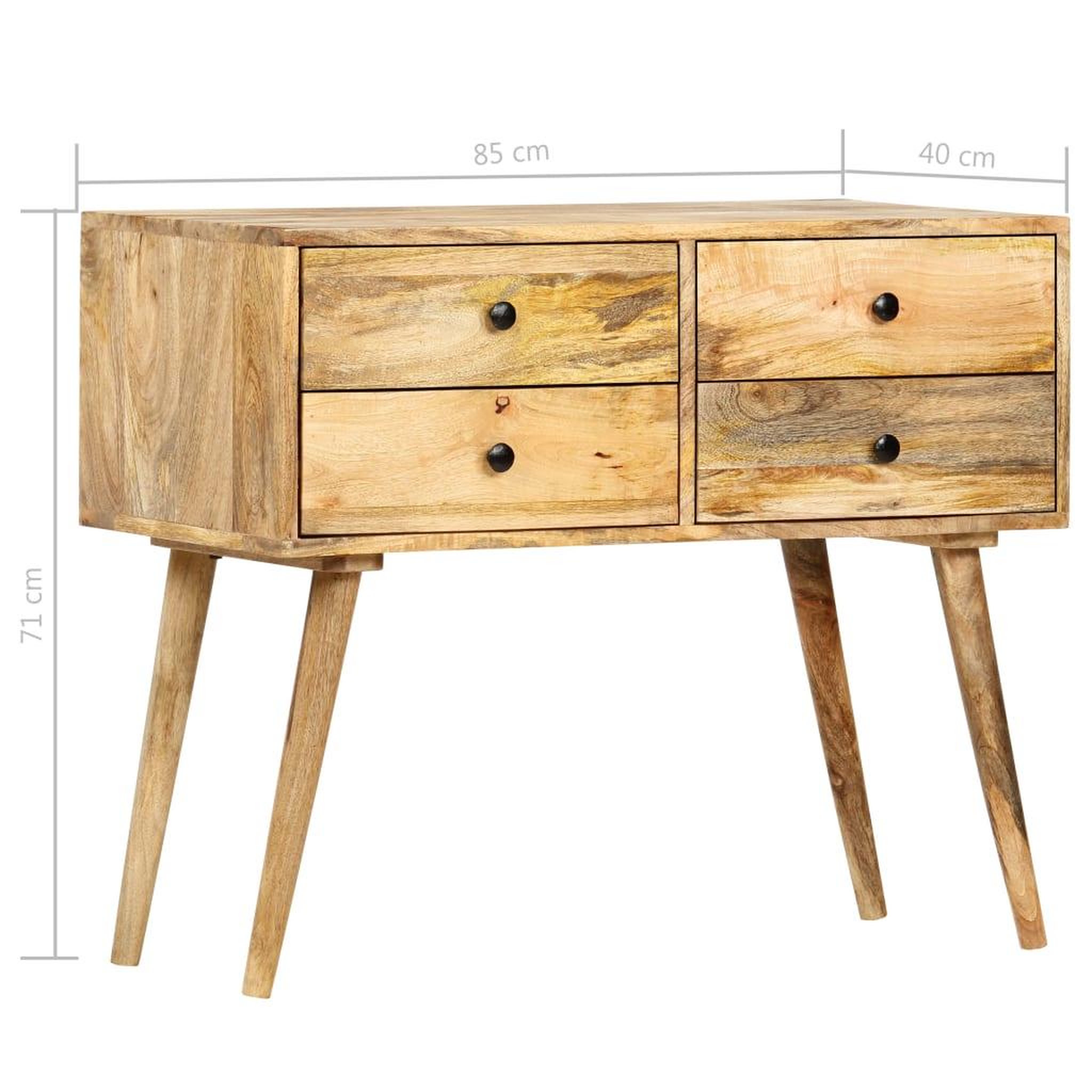Voir la diapositive 6 : VIDAXL Buffet 85 x 40 x 71 cm Bois de manguier massif