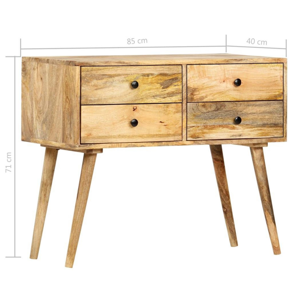 VIDAXL Buffet 85 x 40 x 71 cm Bois de manguier massif