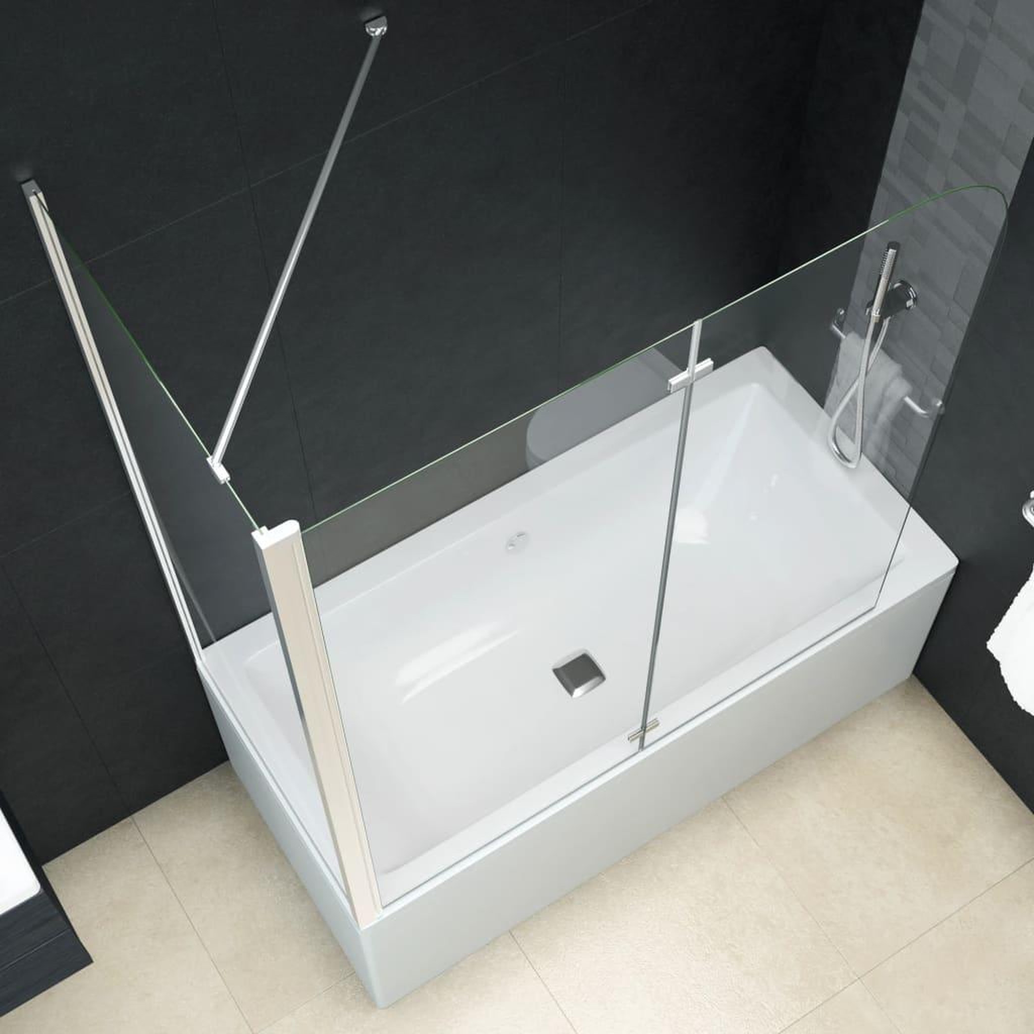 Voir la diapositive 5 : VIDAXL Cabine de douche pliante esg 120x68x130 cm