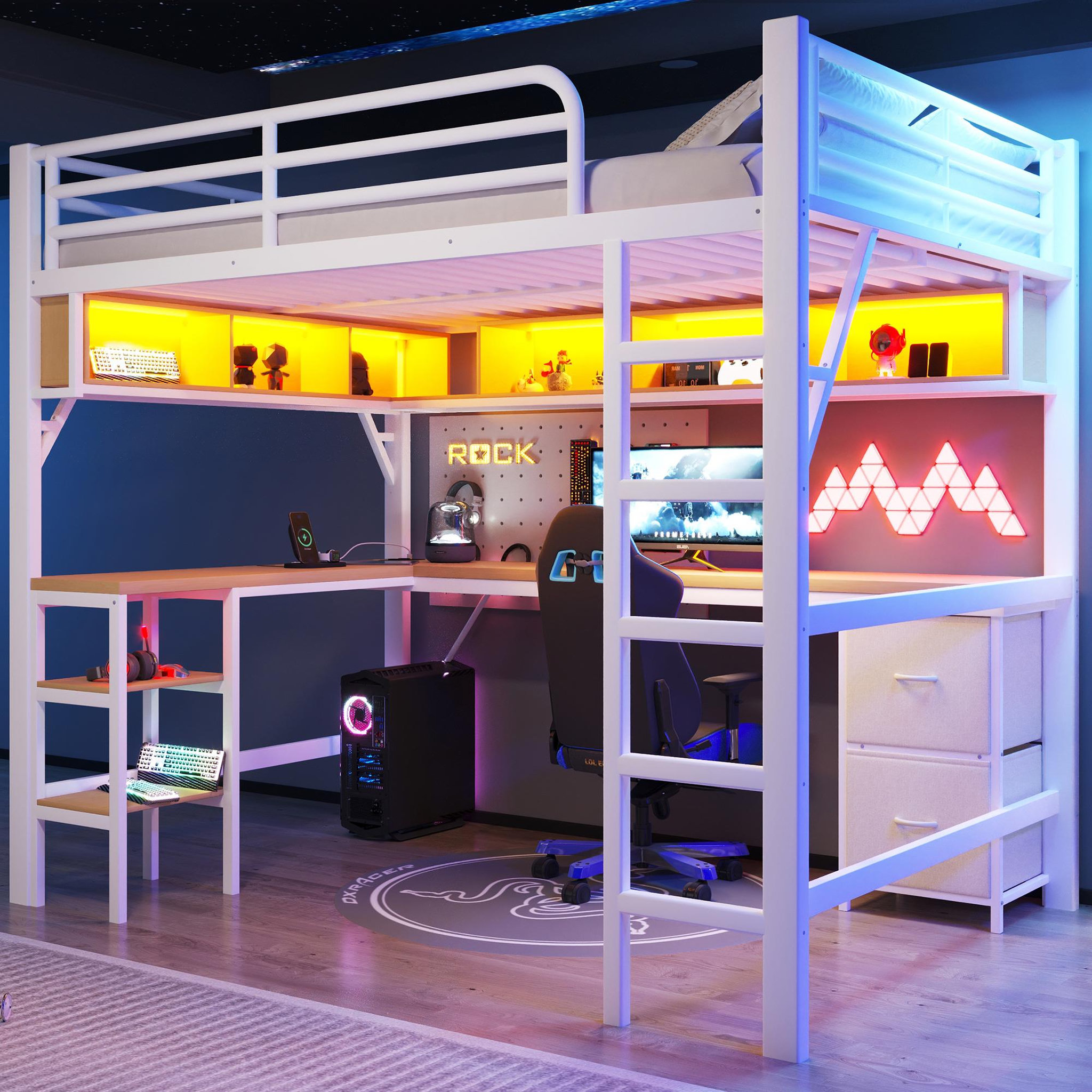 Voir la diapositive 4 : MERAX Lit mezzanine