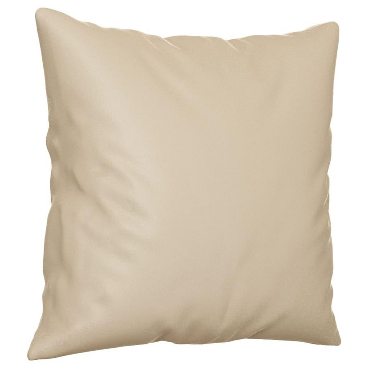 VIDAXL Ensemble de canapes 2 pcs avec coussins Creme Tissu microfibre