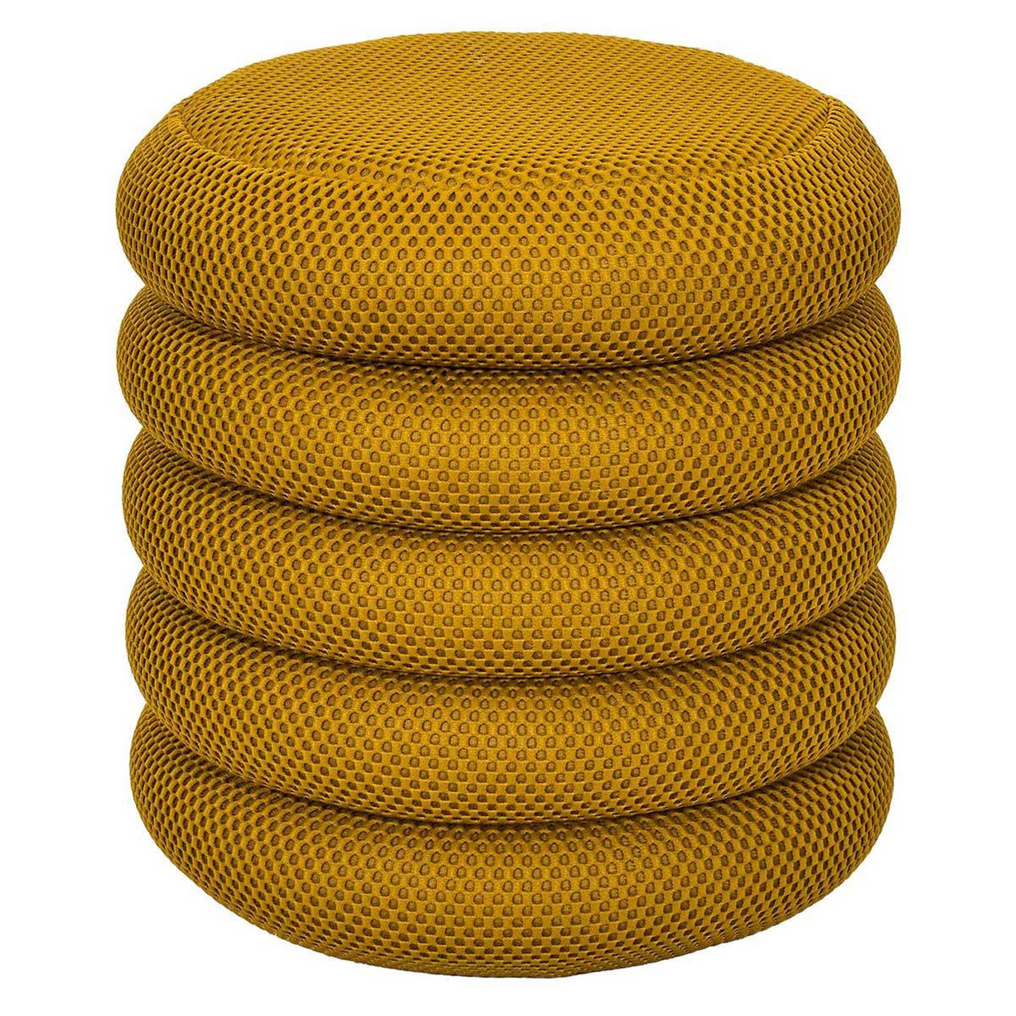 The Home Deco Factory Pouf coffre rangement  atome  42cm jaune