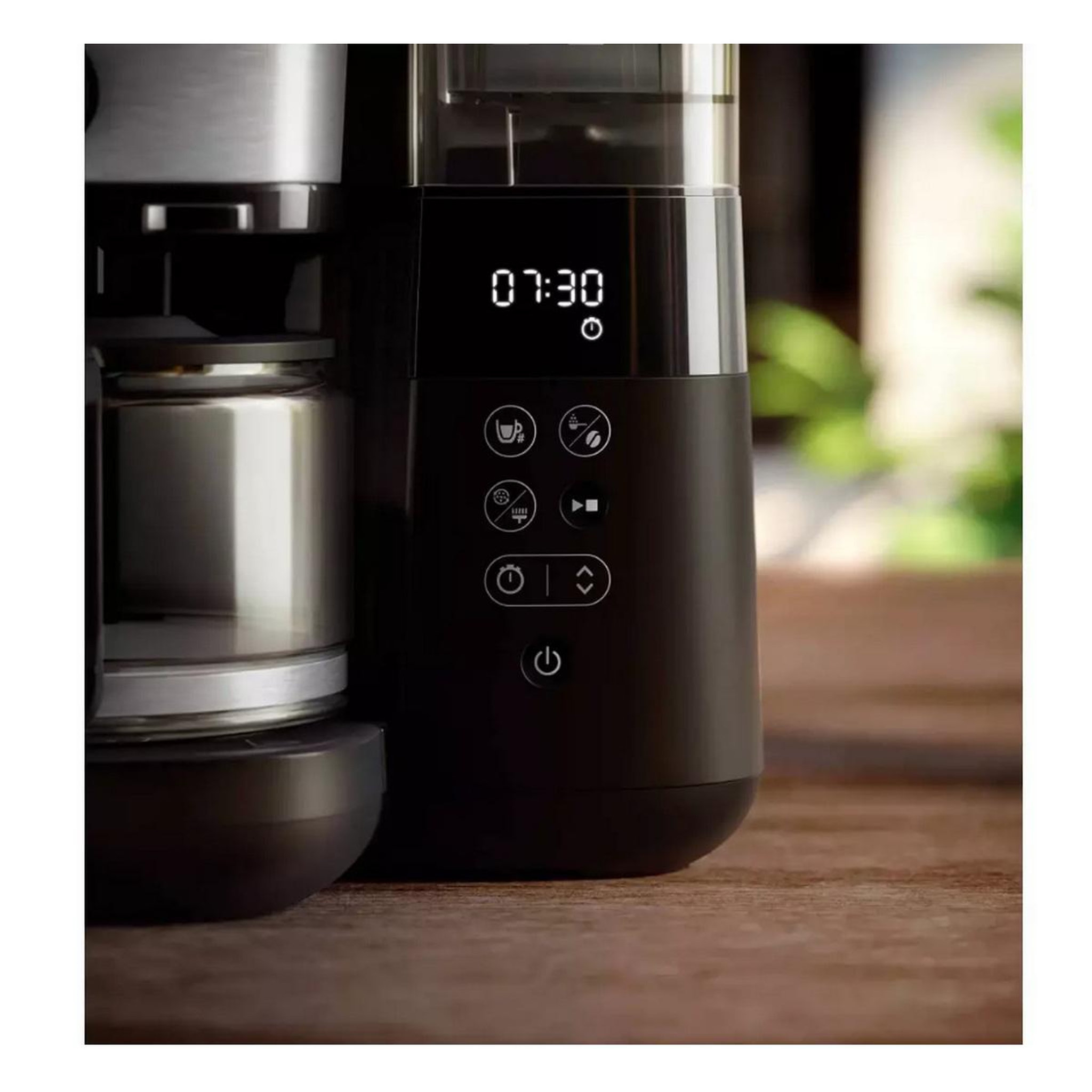 Voir la diapositive 6 : Philips Cafetière filtre avec broyeur intégré 10 tasses 1000w noir - hd7900/01