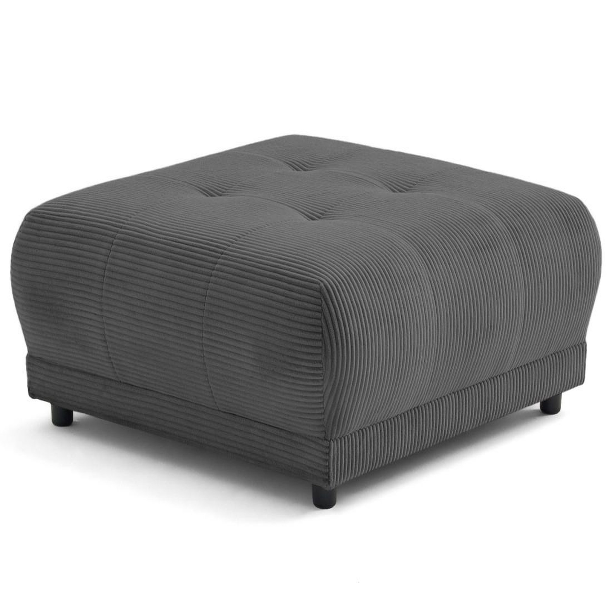 Voir la diapositive 1 : LISA DESIGN Amadora - pouf en velours côtelé