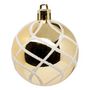 Voir la diapositive 3 : ATMOSPHERA Lot de 25 Boules de Noël  Maison des Couleurs  6cm Or & Blanc