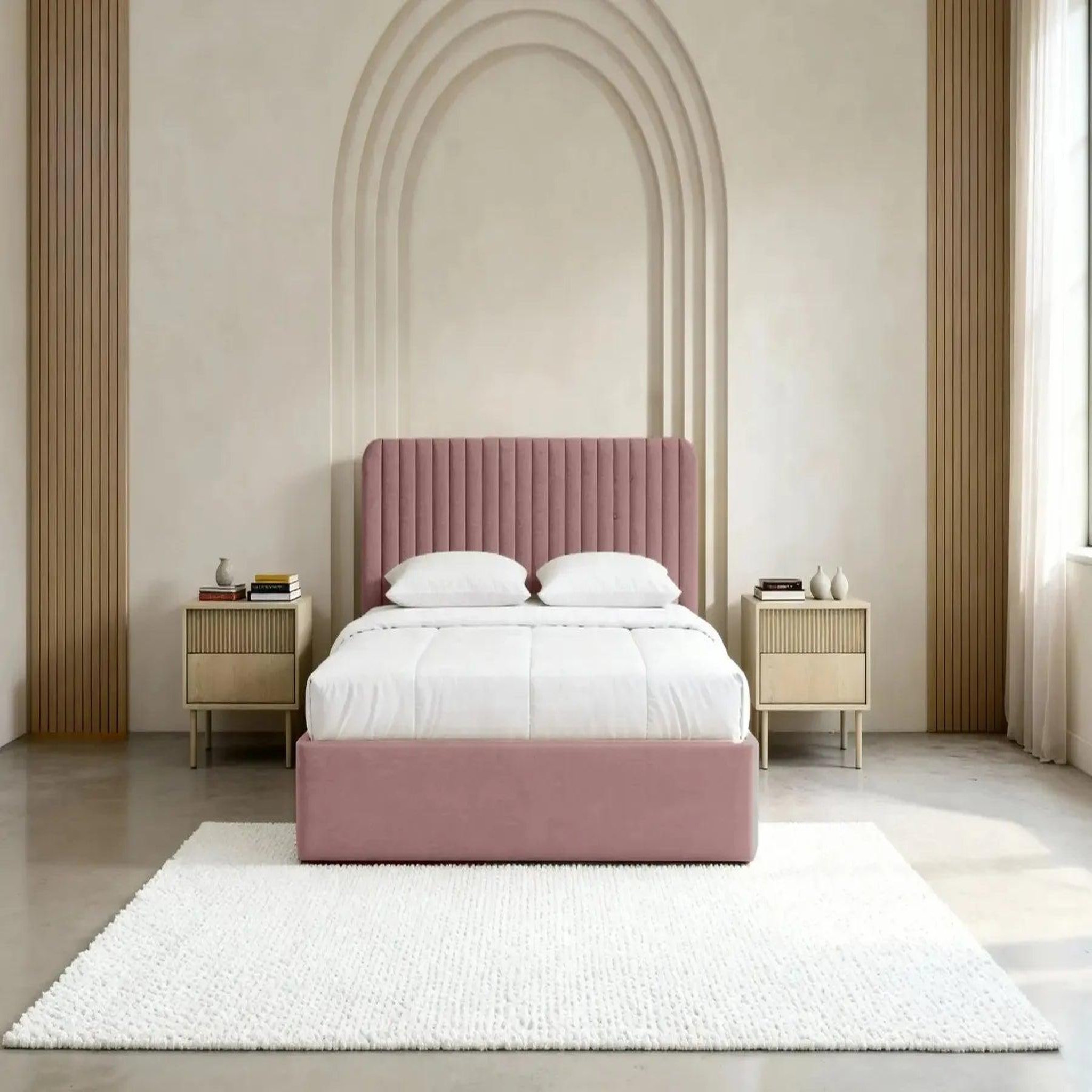 Voir la diapositive 4 : CASANOVA PARIS JEANNE - Lit coffre tissu velours