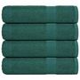 Voir la diapositive 1 : VIDAXL Serviettes de bain 4 pcs vert 100x150 cm 360 g m² 100% coton