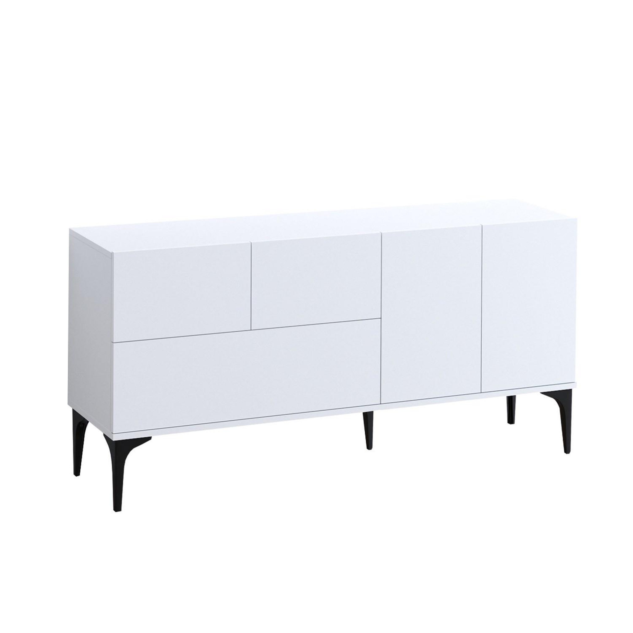 Habitat et Jardin Buffet en bois  ginny  - 150 x 35 x 75 cm - blanc