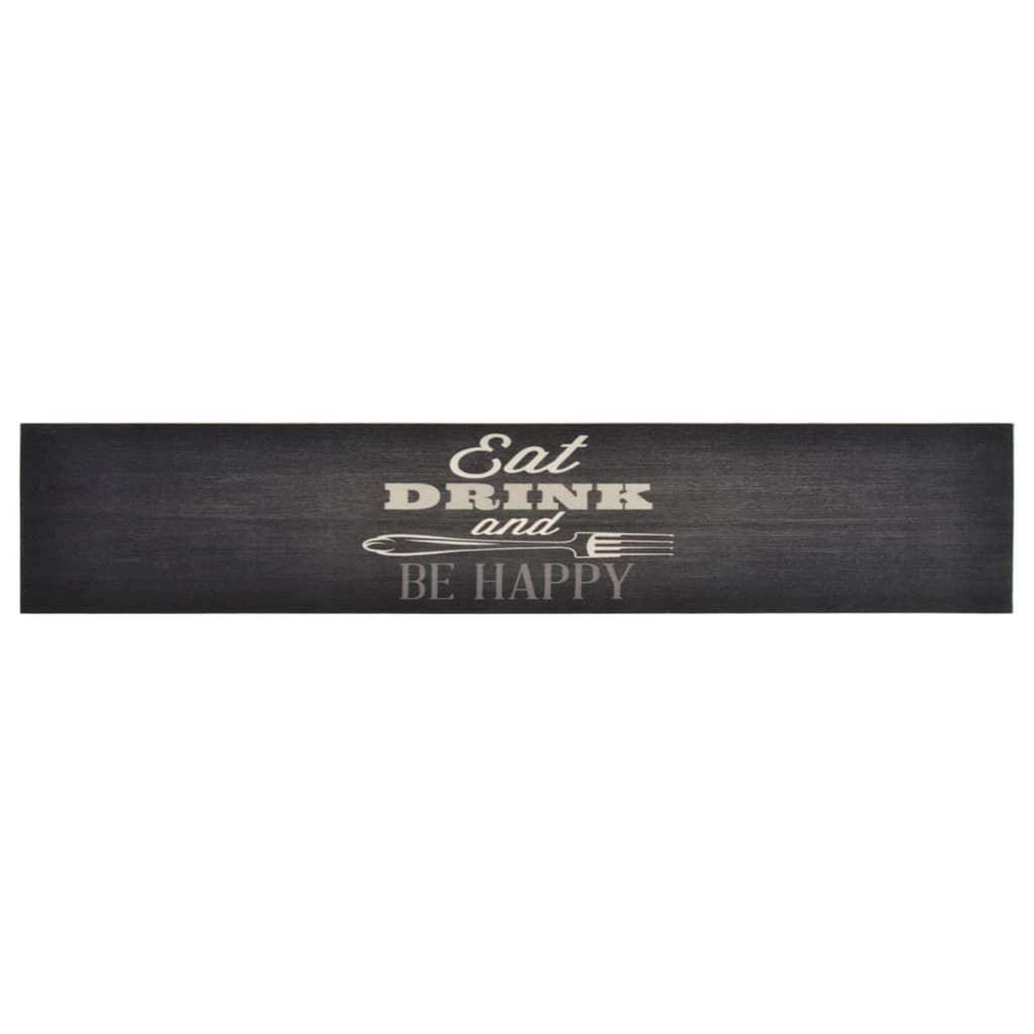 Voir la diapositive 2 : VIDAXL Tapis de cuisine lavable impression cuisine noir 60x300 cm