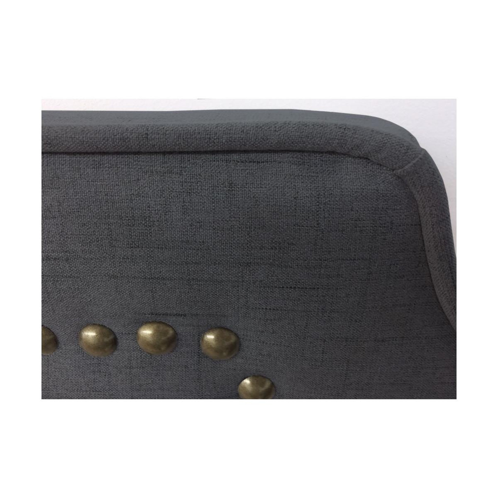 Voir la diapositive 3 : Paris Prix Tête de lit  design en tissu  selena  160cm gris