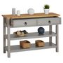 Voir la diapositive 4 : IDIMEX Table console en pin TEQUILA style mexicain, 1 tiroir et 2 étagères
