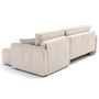 Voir la diapositive 6 : LISA DESIGN Apolline - canapé d'angle réversible 4 places convertible avec coffres en tissu moucheté