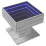 Voir la diapositive 3 : VIDAXL Table basse avec LED sonoma gris 50x50x45 cm bois d'ingenierie