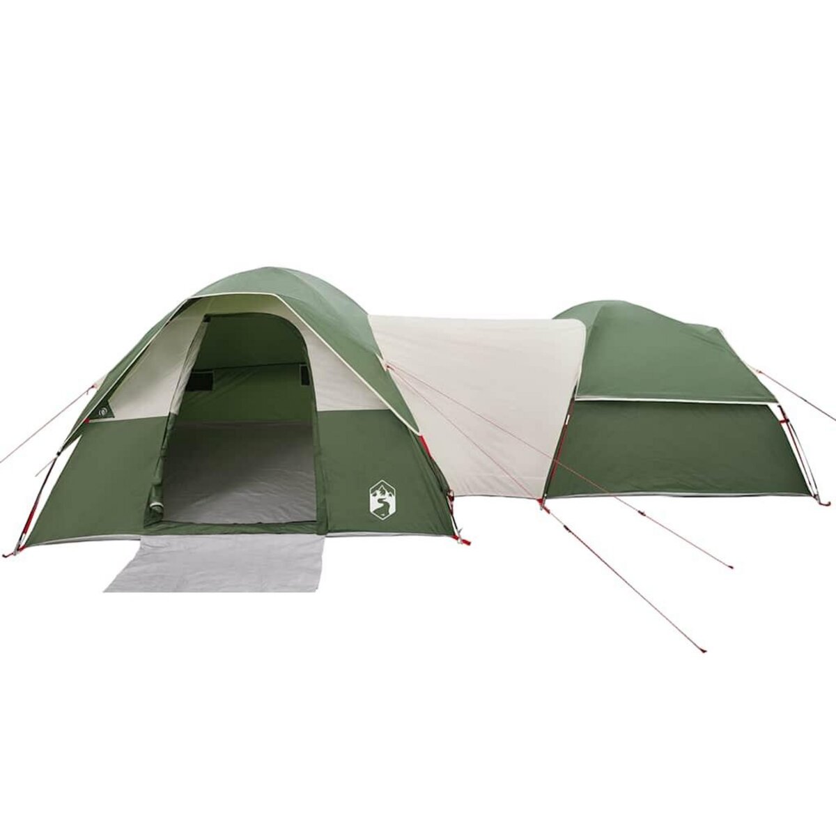 VIDAXL Tente de camping 5 personnes vert impermeable