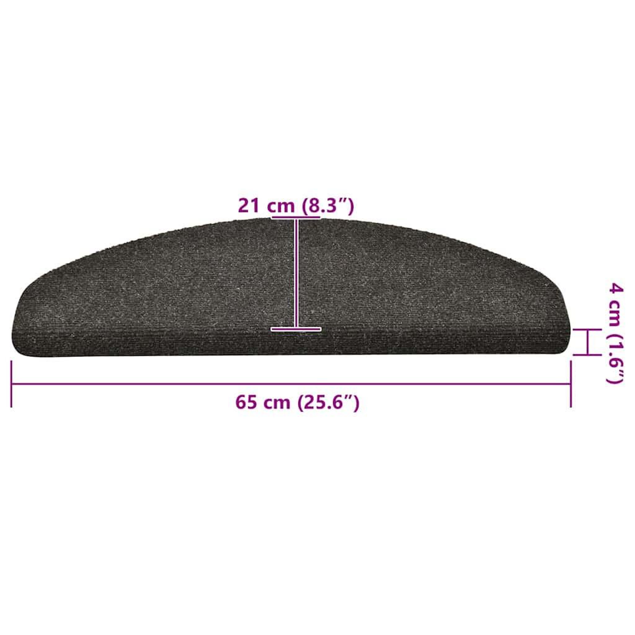 Voir la diapositive 6 : VIDAXL Tapis d'escalier autocollant 30 pcs anthracite 65x21x4 cm