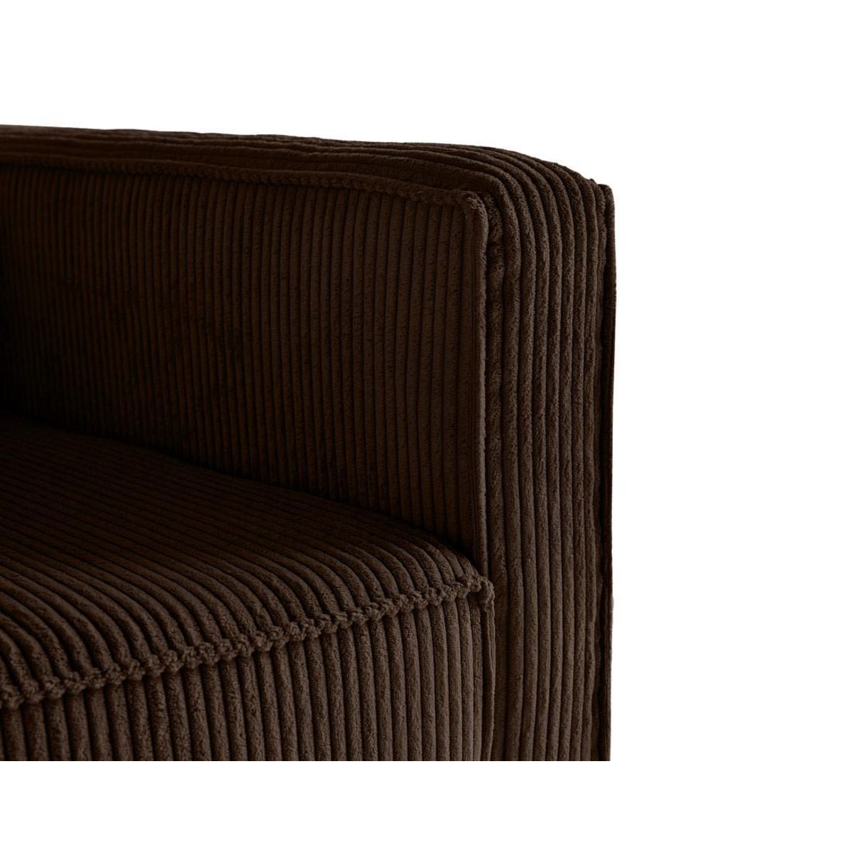 LISA DESIGN Charlie - canapé droit 2 places - en velours côtelé