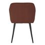 Voir la diapositive 6 : TOILINUX Lot de 2 fauteuils en tissu côtelé DRAMMEN - Terracotta