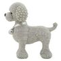 Voir la diapositive 3 : Paris Prix Statuette Déco Caniche Debout  Sparky  15cm Argent
