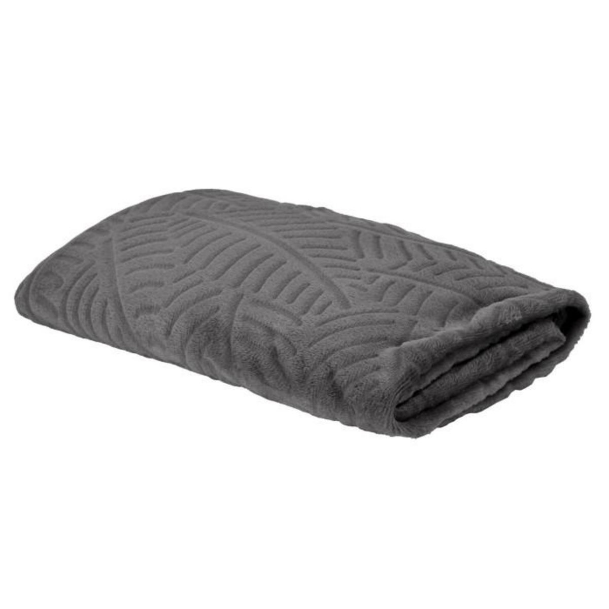 Paris Prix Plaid Flanelle Embosse  Roméo  120x150cm Gris Foncé