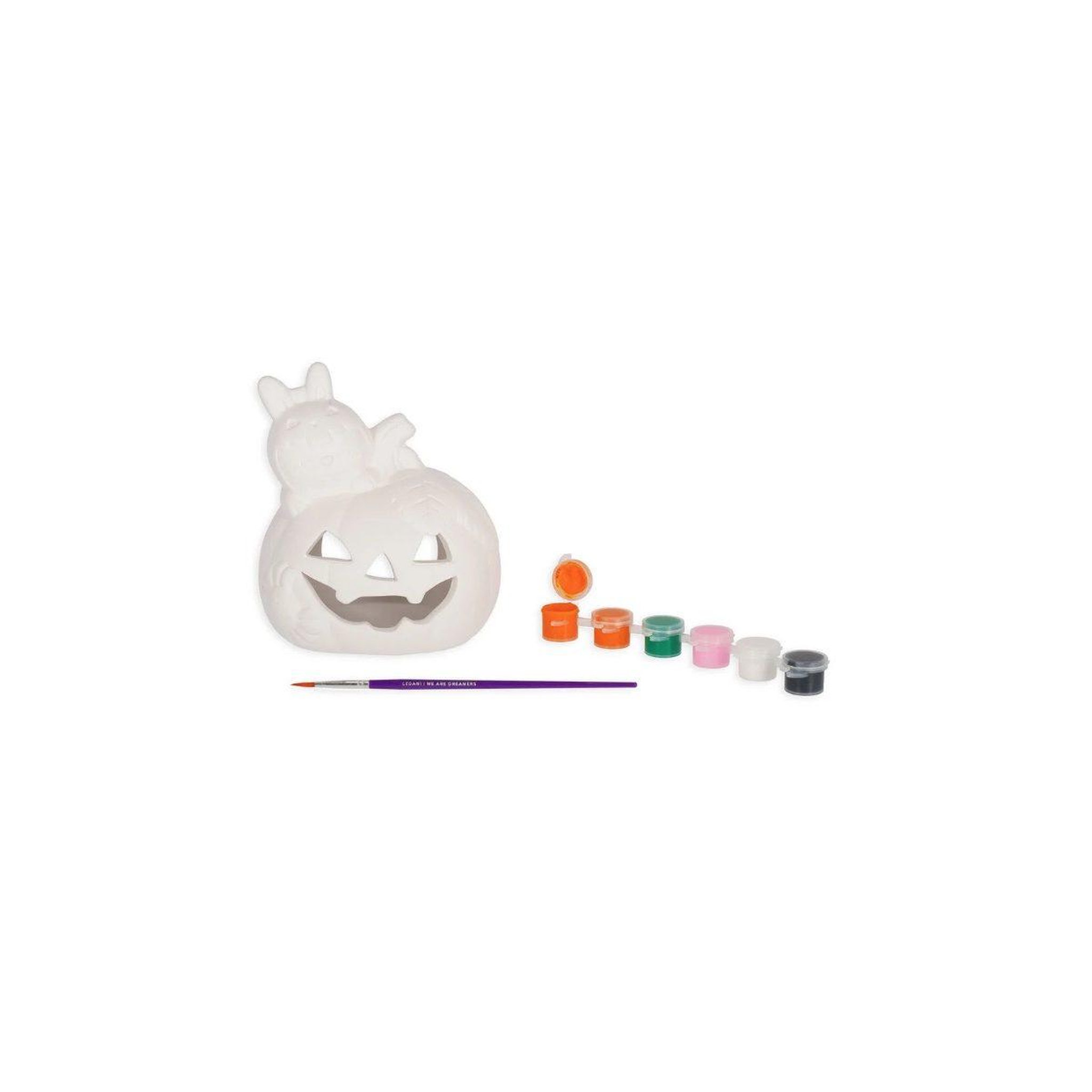 Voir la diapositive 3 : LEGAMI Kit bougeoir halloween citrouille lapin - paint your halloween