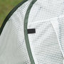 Voir la diapositive 6 : OUTSUNNY Mini serre pop-up de jardin - serre à tomates - 4 fenêtres + 4 portes zippées enroulable - dim. 2,4L x 1,2l x 0,75H m - sac transport inclus - PE blanc vert