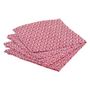 Voir la diapositive 1 : ATMOSPHERA Lot de 4 Serviettes de Table  Olia  40x40cm Rouge