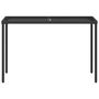 Voir la diapositive 4 : VIDAXL Table de jardin dessus en verre noir 115x54x74cm resine tressee