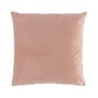 Voir la diapositive 2 : Paris Prix Coussin Déco Uni  Velvetine  40x40cm Rose Dragée