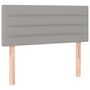 Voir la diapositive 2 : VIDAXL Tete de lit Gris clair 90x5x78/88 cm Tissu