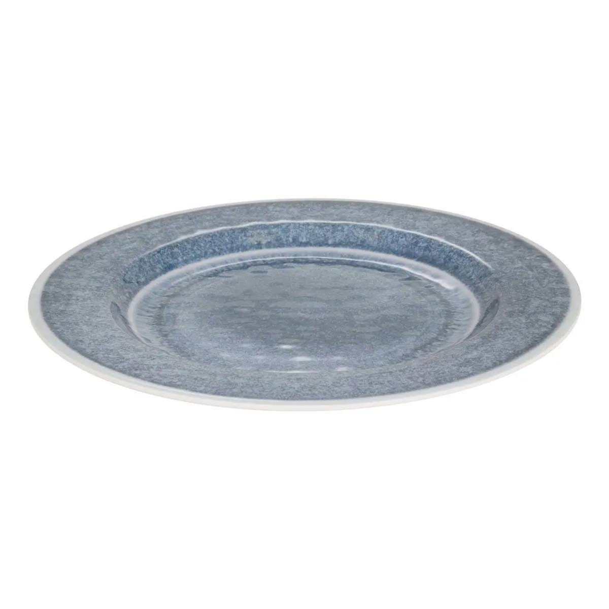 SECRET DE GOURMET Lot de 6 Assiettes Plates  Fanny  28cm Bleu