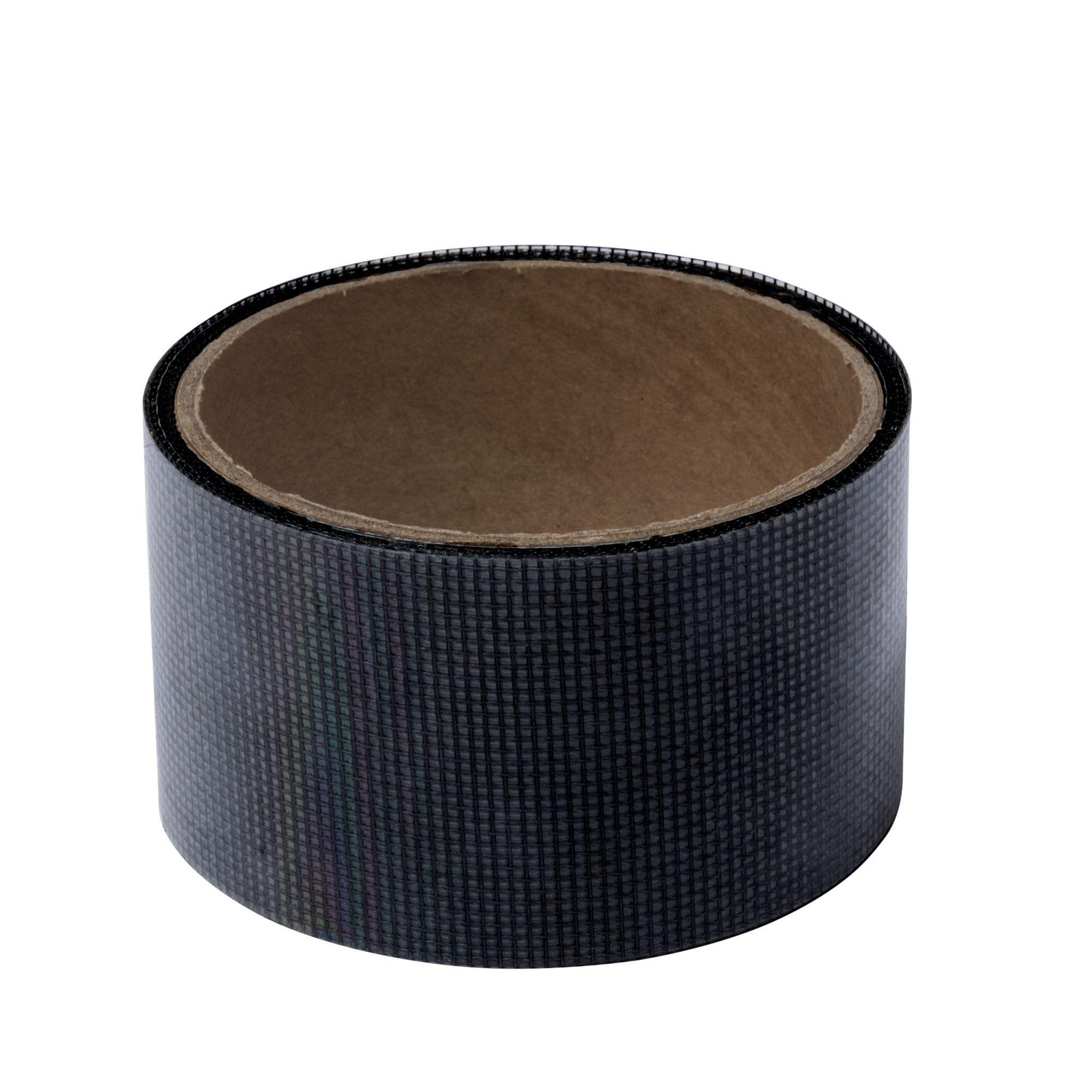 Voir la diapositive 4 : WERKAPRO Ruban réparateur moustiquaire noir 5cmx2m WERKA PRO