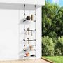 Voir la diapositive 1 : VIDAXL Support de jardin telescopique a 3 etageres Argente Aluminium
