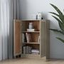 Voir la diapositive 3 : VIDAXL Bibliotheque Chene sonoma 82,5x30,5x115 cm Bois d'ingenierie