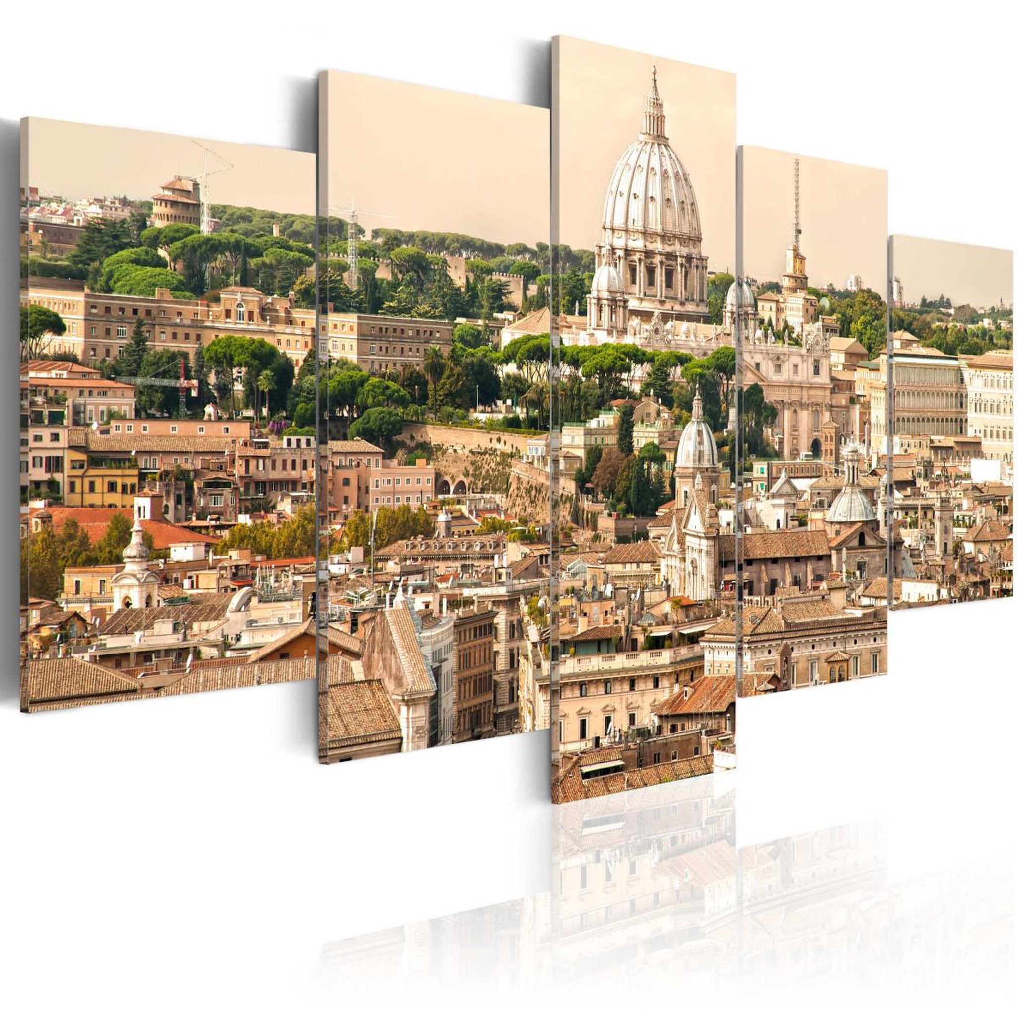 Voir la diapositive 1 : Paris Prix Tableau Imprimé  Toits de la Ville Eternelle