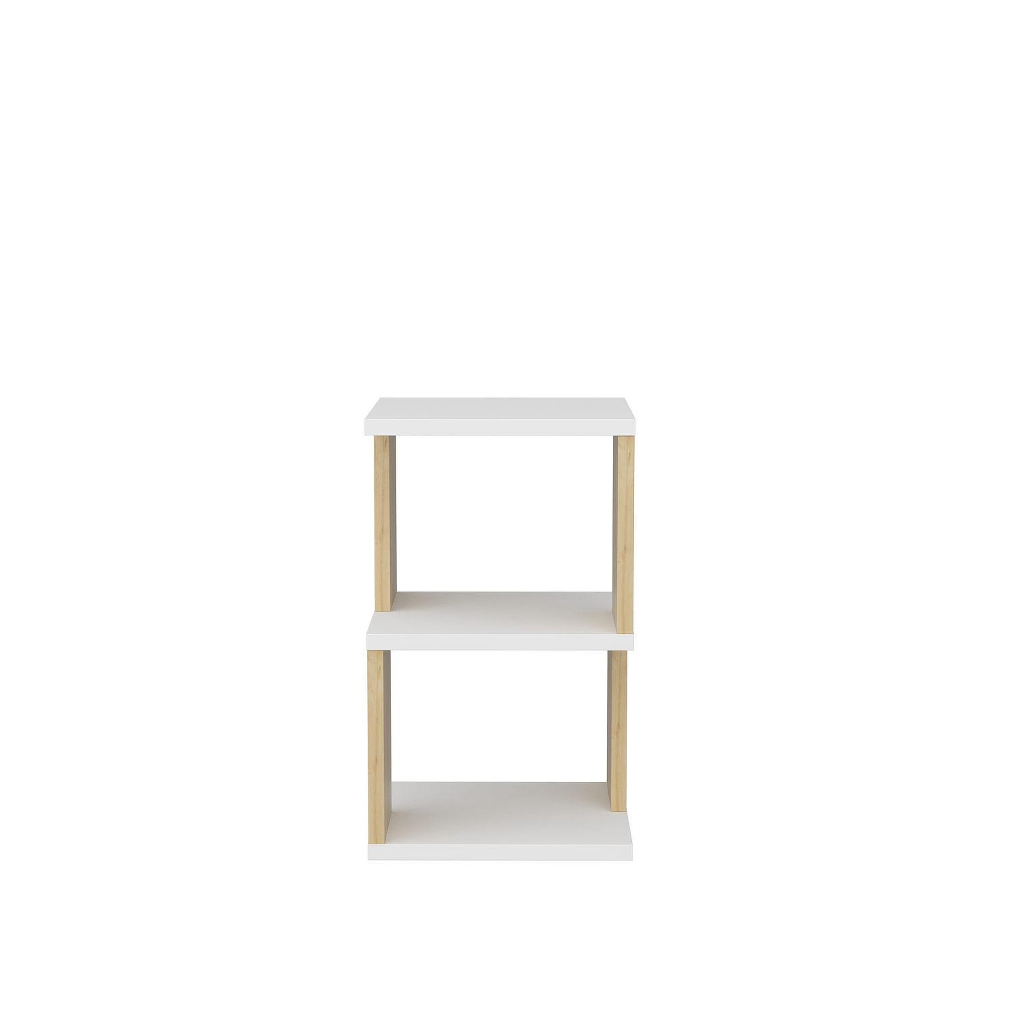 Voir la diapositive 3 : Habitat et Jardin Table de chevet en bois  Carter  - 30 x 30 x 49 cm - Blanc