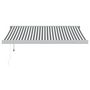 Voir la diapositive 2 : VIDAXL Auvent retractable anthracite et blanc 3,5x2,5m tissu/aluminium