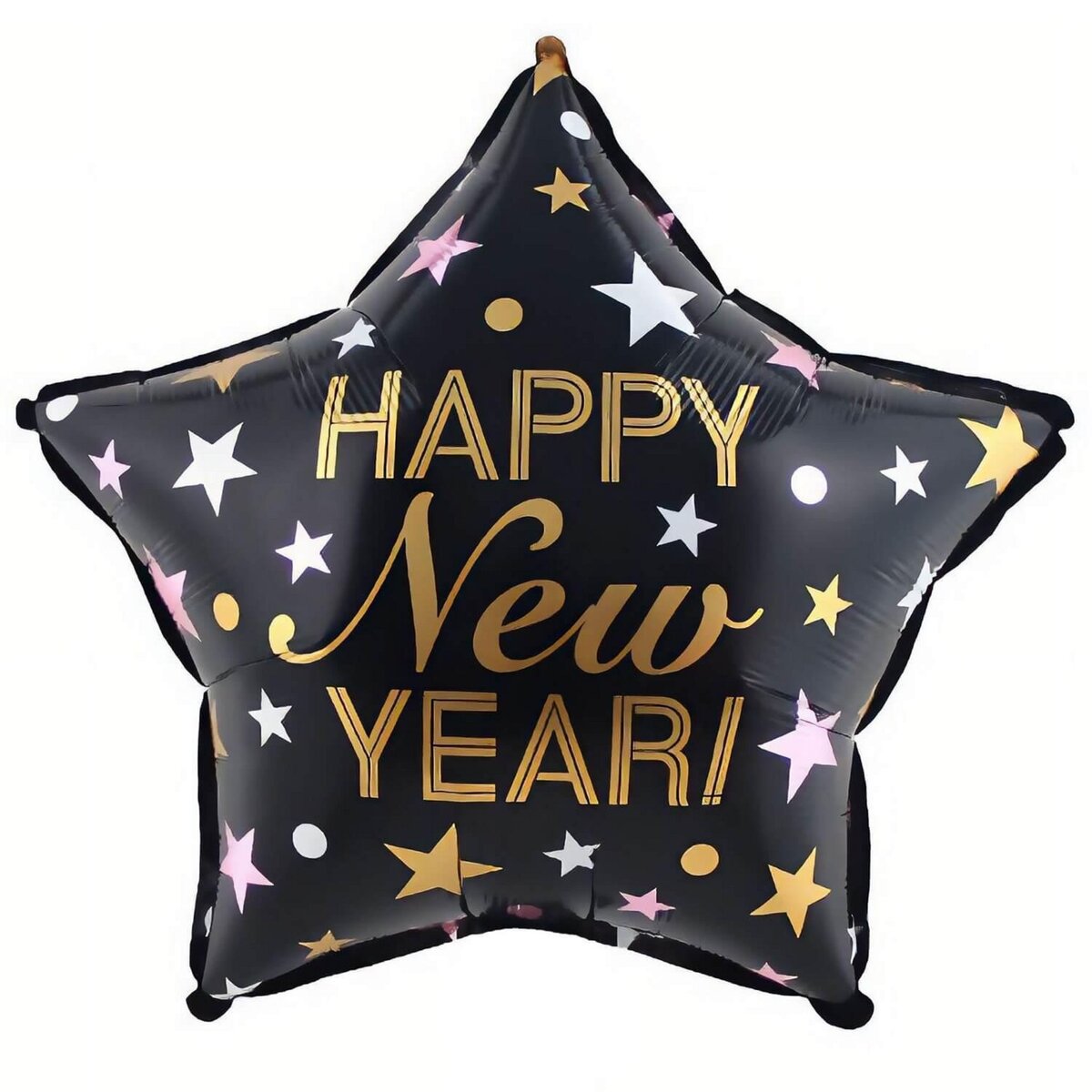 FUNNY FASHION Ballon aluminium étoile 45 cm : Happy New Year !