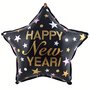 FUNNY FASHION Ballon aluminium étoile 45 cm : Happy New Year !