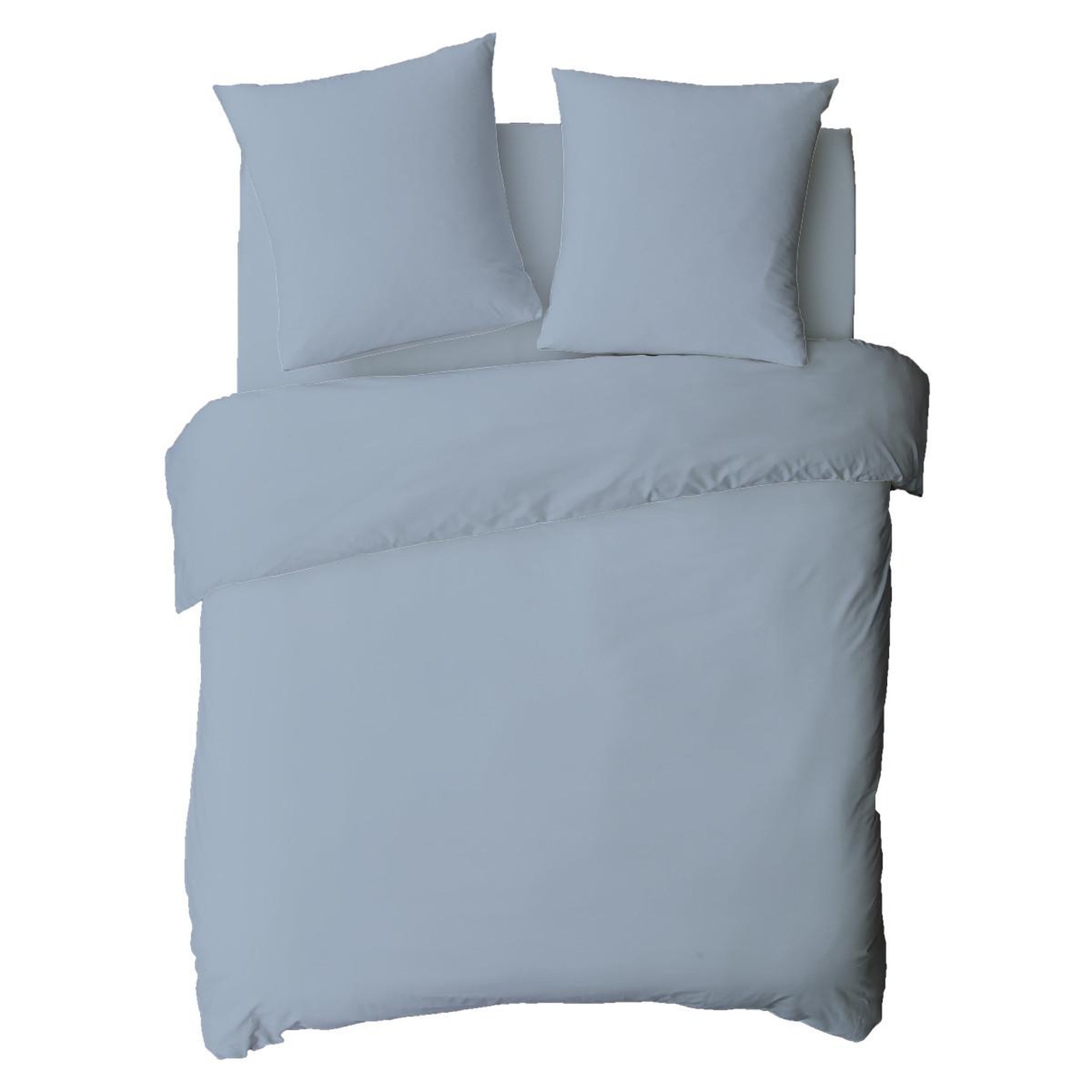 Voir la diapositive 2 : FUTURE HOME Housse de couette en coton 57 fils unie