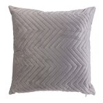 The Home Deco Factory Coussin design géométrique Blush. Coloris disponibles : Gris