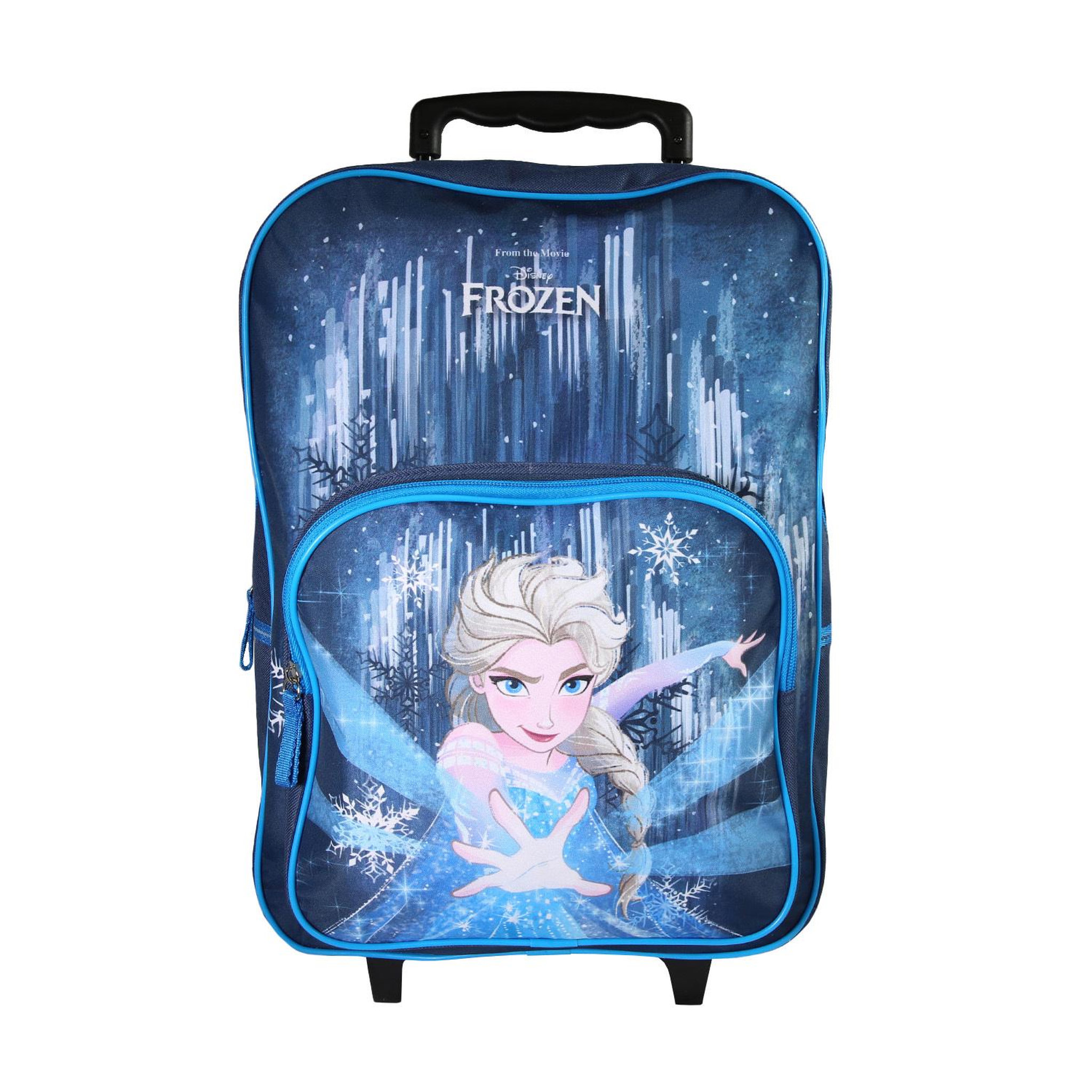 Bagtrotter Sac à dos à roulettes bleu La Reine des Neiges  1 compartiment - Bagtrotter
