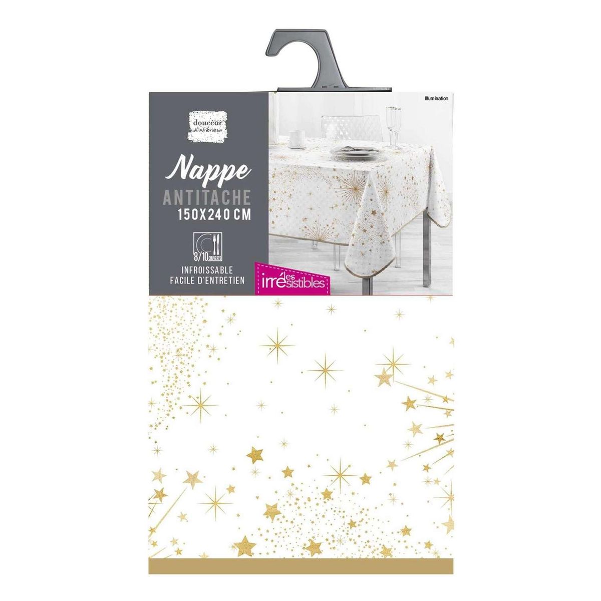 Douceur d'Intérieur Nappe rectangulaire antitache et infroissable