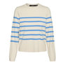 Voir la diapositive 3 : Vero Moda Pull Ecru/Bleu Femme Vero Moda Saba