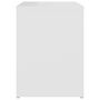 Voir la diapositive 4 : VIDAXL Table de chevet Blanc 40x30x40 cm Agglomere