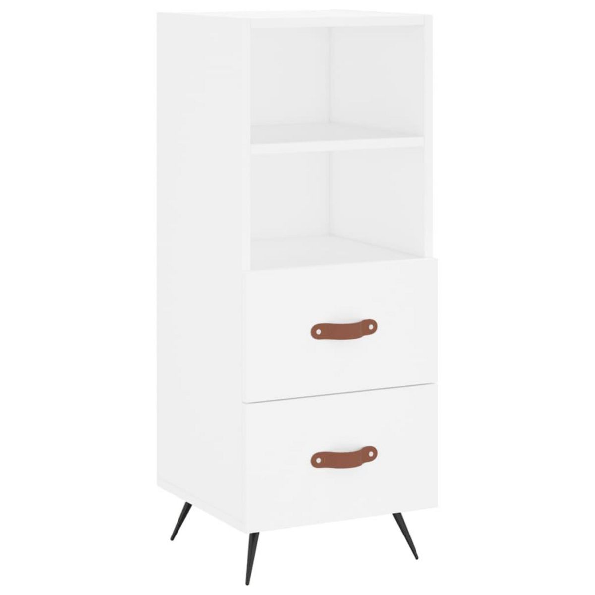 VIDAXL Buffet blanc 34,5x34x90 cm bois d'ingenierie
