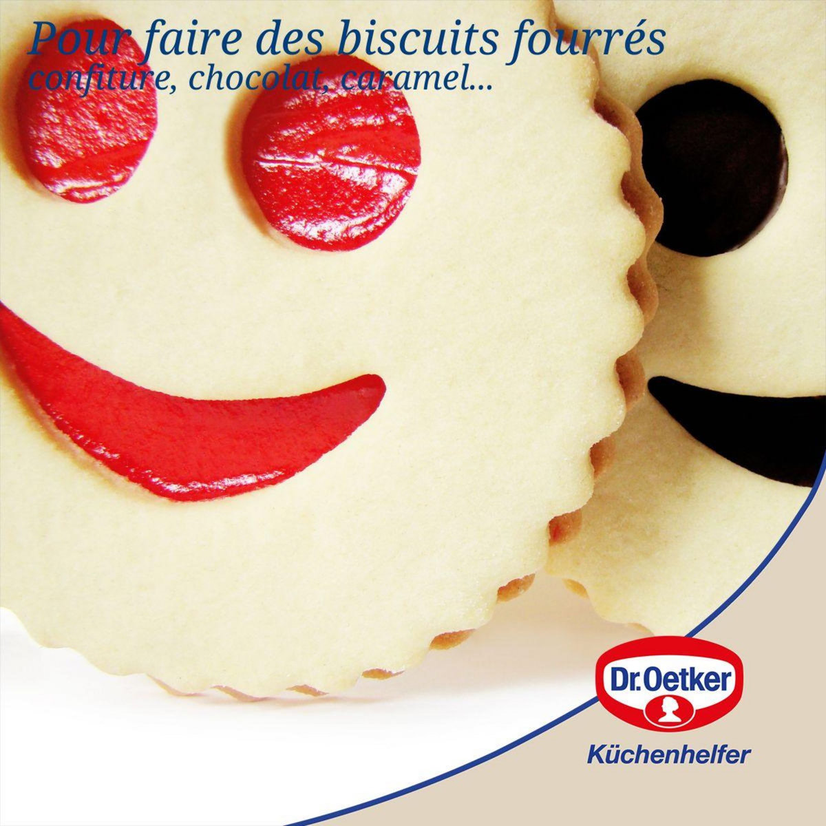 DR.OETKER Emporte-pièce biscuit linzer motif smiley Dr Oetker Noël